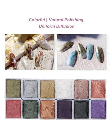 Nail Watercolor & Solid Pearl Glitter Pigments | DIY Nail Art Colors for Women & Girls - Buy Online on GoSupps.com