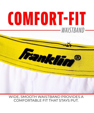 Franklin Sports Youth Compression Short with Cup - Large/X-Large, White - Buy Online on GoSupps.com