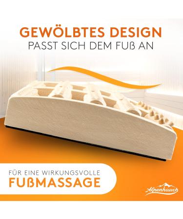 Alpine Breath Foot Massage Roller - Wooden Acupress Tower for Plantar Fasciitis Relief & Stimulating Heel Pain Relief - Vitalizing Foot Massage Device - Buy Online on GoSupps.com