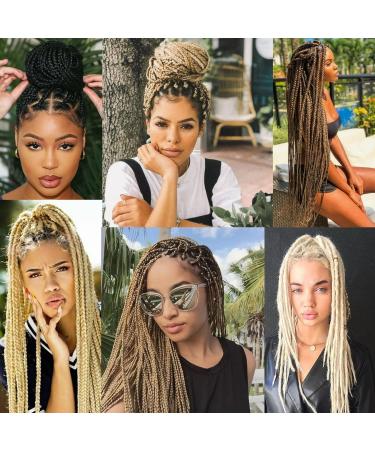 24-Inch Jumbo Braids - 6 Pack Synthetic Crochet Hair Extensions for Box Braids | Afro & Medium Brown Color - Buy Online on GoSupps.com