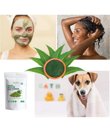 Organic Neem Leaf Powder - 100% Pure Azadirachta Indica - 4.4oz (USDA Certified) - Buy Online on GoSupps.com