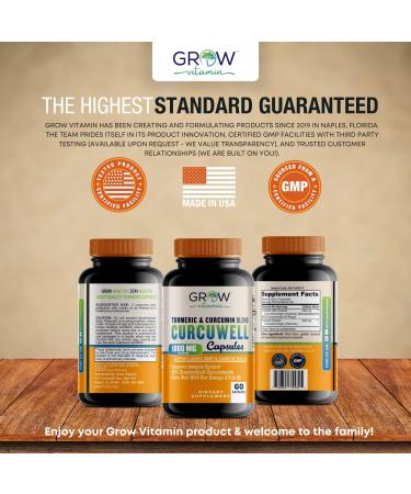 CURCUWELL High-Potency Curcumin & Turmeric Blend | Joint & Cognitive Support | Natural Inflammatory Relief - 30 Day Supply - Buy Online on GoSupps.com