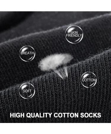 Women's Non-Slip Cotton Ankle Socks - 8 Pairs Low Cut No Show Socks in Black - Buy Online on GoSupps.com