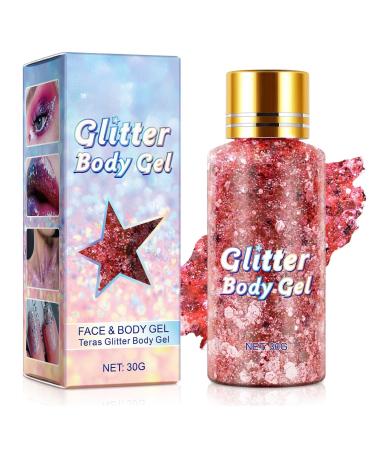 YUAB Thick face glitter waterproof glitter body gel - eyeshadow thick makeup for face hair nails nails glitter festival makeup Yuab cosmetic