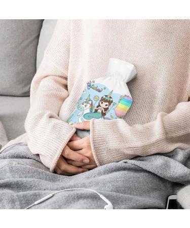 Mermaid Unicorn Hot Water Bottle with Plush Cover | Bed Warmer for Adults & Children | 26.5x15.3cm - Shop Now! - Buy Online on GoSupps.com