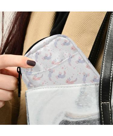Pfrewn Pill Organizer Case - 7 Day Axolotl Pink Purple Travel Pill Box | Portable Weekly Vitamin & Medicine Holder Pouch - Buy Online on GoSupps.com