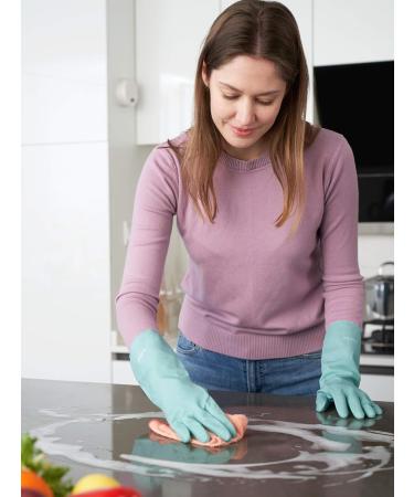 Lanon Wahoo Reusable Household Gloves - 3 Pairs Skin-Friendly for Kitchen & Cleaning Size L - Buy Online on GoSupps.com