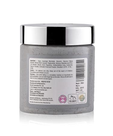 Activated Charcoal Face & Body Scrub - 340ml | Deep Cleansing Exfoliator for All Skin Types - Shop Internationally - Buy Online on GoSupps.com