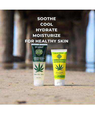 Uncle Buds Sunburn Soother with Cooling Aloe - Soothe and Hydrate Skin - Buy Online on GoSupps.com