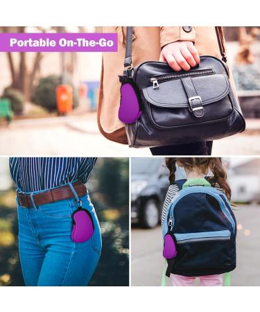 MEDMAX Neoprene Asthma Inhaler Holder - Purple Case with Carabiner Clip - Buy Online on GoSupps.com