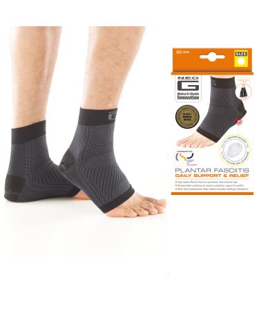Neo G Plantar Fasciitis Support Compression Socks for Plantar Fasciitis Foot Pain Arch & Heel Pain Relief Medical Compression Socks for Women Men with Silicone Heel Cushioning 1 pair - S SMALL: 17 - 20 CM / 6.7 - 7.9 IN