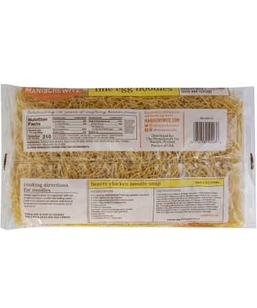 Buy MANISCHEWITZ Fine Egg Noodles - 12 Oz Bags (Pack of 12) | Premium Quality Pasta - Buy Online on GoSupps.com