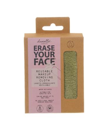 Danielle Creations Erase Your Face Eco Friendly Reusable Make Up Remover Cloth in Green