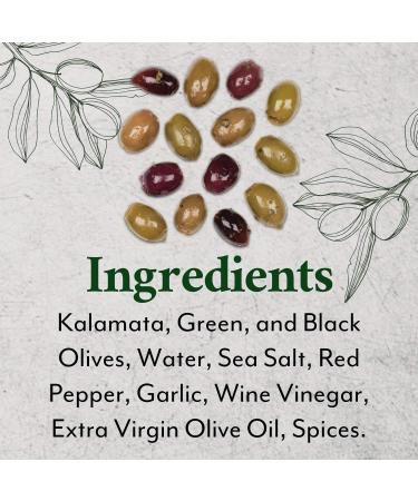 Roland Foods Pitted Greek Country Olive Mix - Specialty Imported Food in 4 Lb 6 Oz Jar - Buy Online on GoSupps.com