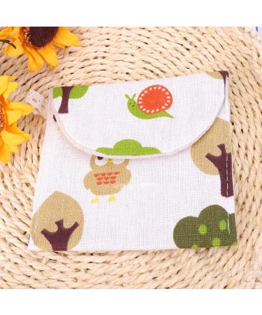 Milisten 8pcs Cotton Sanitary Napkins Bag Pouch - Women's Nursing Pad Holder Purse for Girls - Buy Online on GoSupps.com