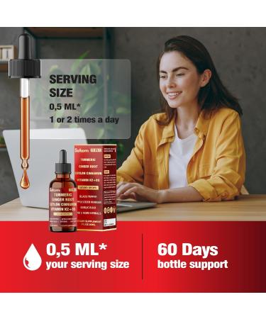 11in1 Ginger Root Liquid for Support Immune & Digestion with Vitamin D3 K2 Turmeric Ceylon Cinnamon Black Pepper Berberine Garlic & More 1 FL Oz - 30 Servings Herbal Extract Drops - Buy Online on GoSupps.com