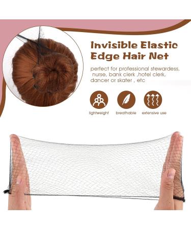 Abeillo Hair Nets for Buns Ballet Hair Net 20 Pcs 50 Cm Invisible Hair Nets and 40 Pcs U Shaped Hair Pins Set for Women Girls Ballet Dancer Nurse(Black) - Buy Online on GoSupps.com