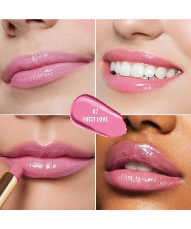 Oulac Mauve Pink Lipstick - Moisturizing Tinted Lip Balm | Sheer Shine Vegan Formula for Hydrated Lips | Lightweight & Juicy Finish - 2.2g/0.07oz - Buy Online on GoSupps.com