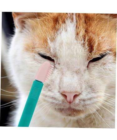 HANABASS 2pcs Eye Gum Cleaner Kitten Eye Cleaning Comb Cat Wipe Cat Comb Dog Eye Cleaning Comb Dog Comb Pp 10.00X3.20X1.00CM Assorted Color - Buy Online on GoSupps.com