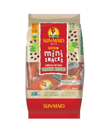 Sun-Maid Organic Raisins - Dried Fruit Snacks, Healthy Snacks For Kids (.5oz, 12 ct)