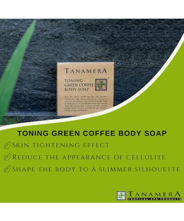 Tanamera Green Coffee Body Soap 100g Tone loose and flabby skin Slimming Bath Soap for thighs buttocks and stomach With Peeling Effect Herbal Ingredients Vegan No Animal Testing - Buy Online on GoSupps.com