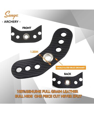 SUNYA Archery Bow Wrist Sling - 550 Paracord Strap with Full Grain Leather Yoke - Multiple Camo Colors - Fits Compound Bow Stabilizer DS Dark Camo - Buy Online on GoSupps.com
