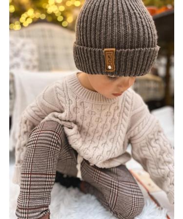 Volunboy Baby Knit Sweater in Off-White | Oversized Blouse Pullover for Boys and Girls | 12-18 Months - Buy Online on GoSupps.com