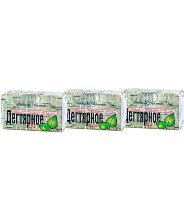 Natural Birch Tar Soap (Pack of 3 bars)