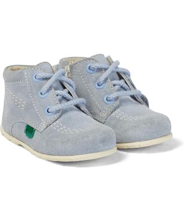 Kickers Unisex Kids Kick Hi Leather Ankle Boot - Baby Blue | 4 UK Child - Buy Online on GoSupps.com