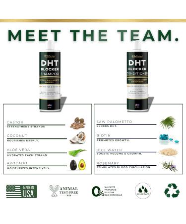 DHT Blocker Shampoo & Conditioner for Hair Growth - Natural Biotin Formula for Men & Women - Boost Hair Growth & Prevent Hair Loss - Buy Online on GoSupps.com