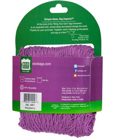 GoSupps.com - ECOBAGS Market Collection String Bag Long Handle 22 in Raspberry 1 Bag - Buy Online on GoSupps.com
