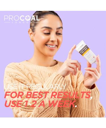 Procoal Blackhead Remover Mask with Glycolic & Turmeric | Peel Off Face Mask for Blackheads | UK Made | Non-irritating Formula | Eco-friendly Packaging - Buy Online on GoSupps.com