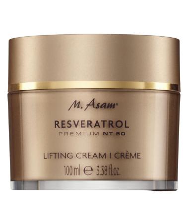 M. Asam Resveratrol Premium NT50 Lifting Cr me XXL (100ml) - anti -aging cr me with resveratrol for smooth and visible lifted skin - hyaluron cream facial care for every skin type 100 ml (1 Pack)