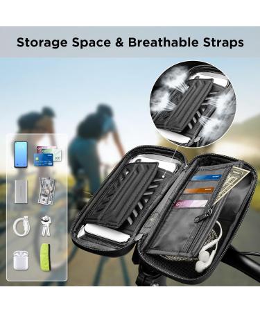 Waterproof 360 Rotatable Bicycle Phone Holder | Outdoor Handlebar Bracket for 7 Smartphones & GPS - Black - Buy Online on GoSupps.com