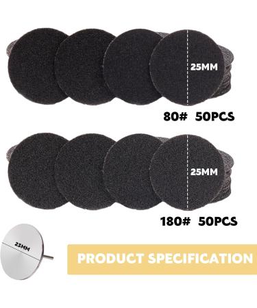 Vueinrg 100-Piece Grinding Wheel Pedicure Sandpaper Slices for Cracked Heels | Foot Care Replacement Pads for Dead Skin | International Shipping Available - Buy Online on GoSupps.com