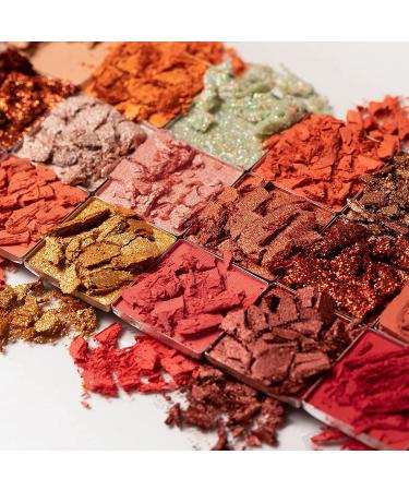 Peach Please 18 Color Eyeshadow Palette - Matte Metallic Sparkle Shimmer Eye Makeup Palette for Girls - TINTARK - Buy Online on GoSupps.com