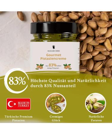 Madame Ch ri Vegan Pistachio Cream 1200g | 83% Pure Turkish Pistachios | Additive-Free Spread for Bread & Cakes | International Shipping Available - Buy Online on GoSupps.com