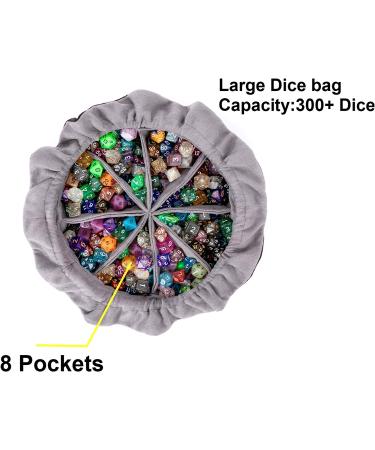 PUGED Large Dragon Drawstring Dice Bag - Black Storage Bag for Over 300 RPG MTG Game Dices - Buy Online on GoSupps.com
