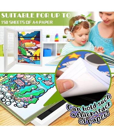 Shengruili Children's Drawing Frame - Foldable Art Frame for Kids' Artwork | Front Opening Design - Buy Online on GoSupps.com