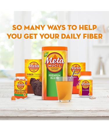 Metamucil Sugar-Free Orange Fiber Gummies - 5g Prebiotic Plant Based Blend - 120 Count - Buy Online on GoSupps.com