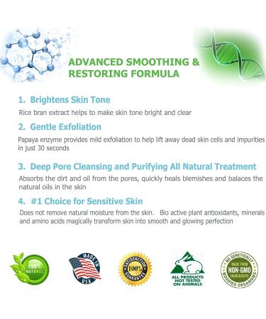 All-Natural Rice & Papaya Enzyme Powder - Daily Exfoliant for Pore Purifying Anti-Aging & Skin Renewal Madagascar Vanilla 2.1 oz - International Shipping Available - Buy Online on GoSupps.com