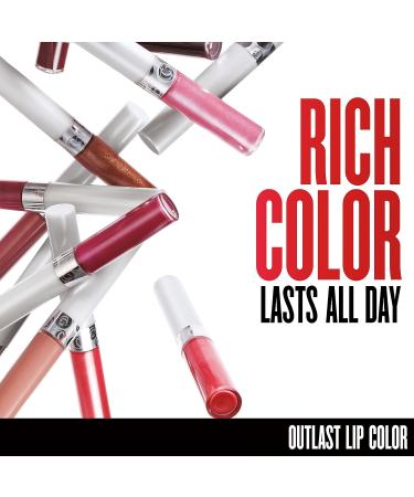 COVERGIRL Outlast All-Day Moisturizing Lip Color Tickled Pink 554 - .13 oz | Long-Lasting Lipstick in Tickled Pink Shade - Buy Online on GoSupps.com