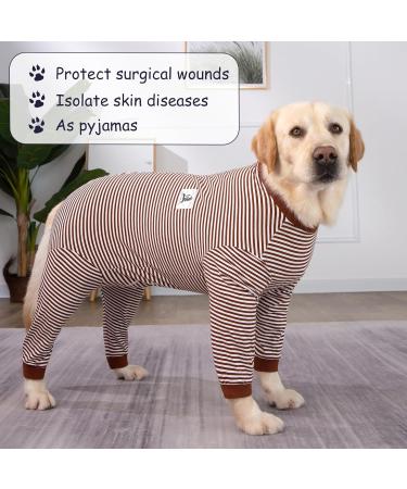 Axcimond Full Body Dog Onesie After Surgery Female Dog Surgery Recovery Suit Male Dog PJS Shedding Suit Dog Surgical Recovery Suit Operation Recovery Dog Onesie for Large Medium Dog Cone Alternatives 7XL Coffee - Buy Online on GoSupps.com