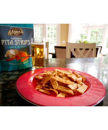 Manos Authentic Pita Chip Strips - Healthy Thin Jalapeno Snack (4 Pack, 6.5oz) - Buy Online on GoSupps.com