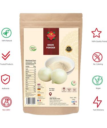 Premium Quality 100% Natural Ground Onion Powder (1KG) - No Additives - Buy Online on GoSupps.com