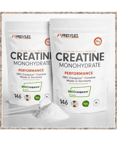 Buy CRAPURE Creatine Monohydrate Powder 500g - Premium Vegan Creatine from Germany for Fitness & Strength Training - 146 Portions - High Quality & Extra Dosage - Buy Online on GoSupps.com