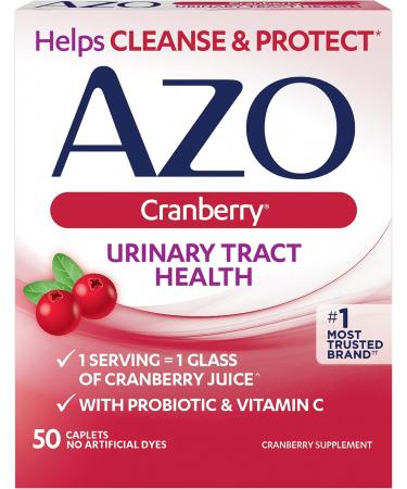 AZO D Mannose Urinary Tract Health Cleanse Flush & Protect The Urinary Tract & Cranberry Urinary Tract Health Supplement 1 Serving 1 Glass of Cranberry Juice Sugar - Buy Online on GoSupps.com