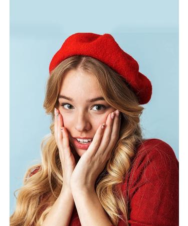 Trounistro 4 Pack Beret Hat French Beret Cap - Winter Fashion Solid Color Hat for Women/Girls/Ladies - Color Set 1 - Buy Online on GoSupps.com