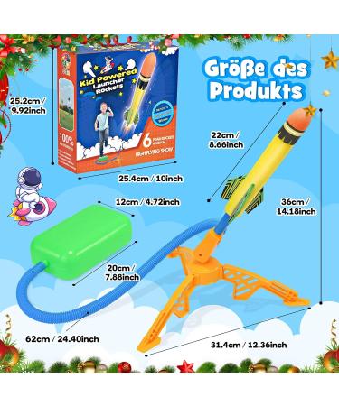 Dislocati 6 Pack Rocket Toys - Air Pressure Outdoor Fun | Perfect Kids Gifts | Shop Internationally - Buy Online on GoSupps.com