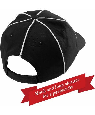 Men's Referee Necessities Bundle: Striped Jersey, Umpire Hat, Stainless Steel Whistle - Pro/Amateur Team Sports Apparel Kit - Buy Online on GoSupps.com